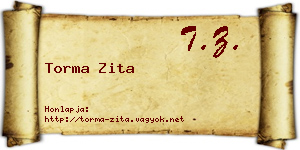 Torma Zita névjegykártya